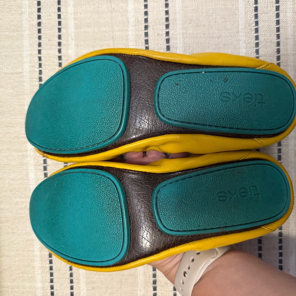 Tieks mustard Leather Flats - Picture 3 of 3